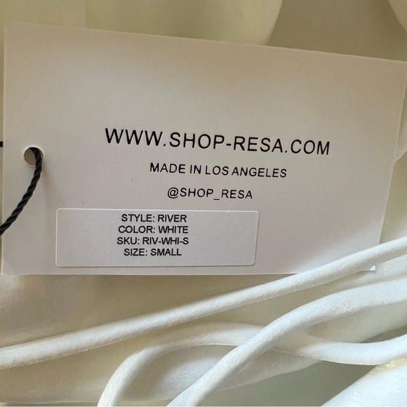 RESA White satin silk Dress - Picture 12 of 13